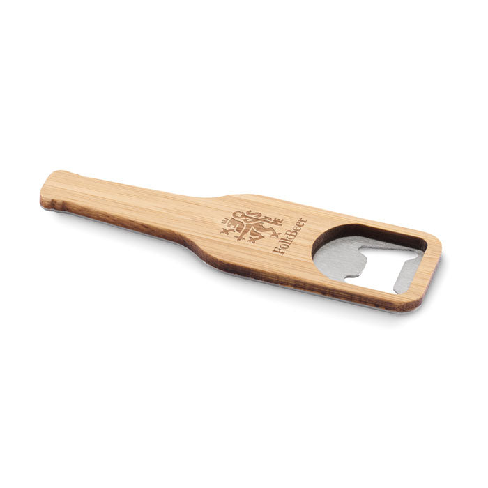 Bamboo bottle opener