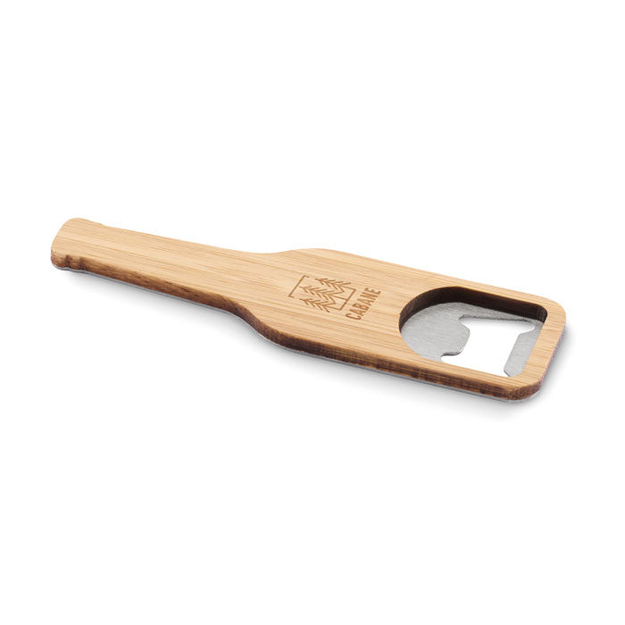 Bamboo bottle opener