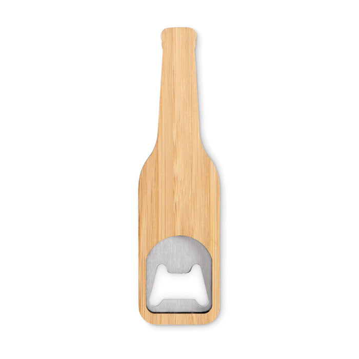 Bamboo bottle opener