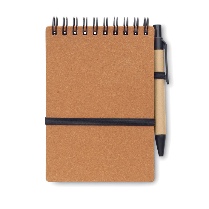 Recycled notebook with ball pen