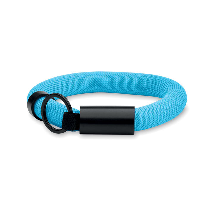 Floating wristband key ring