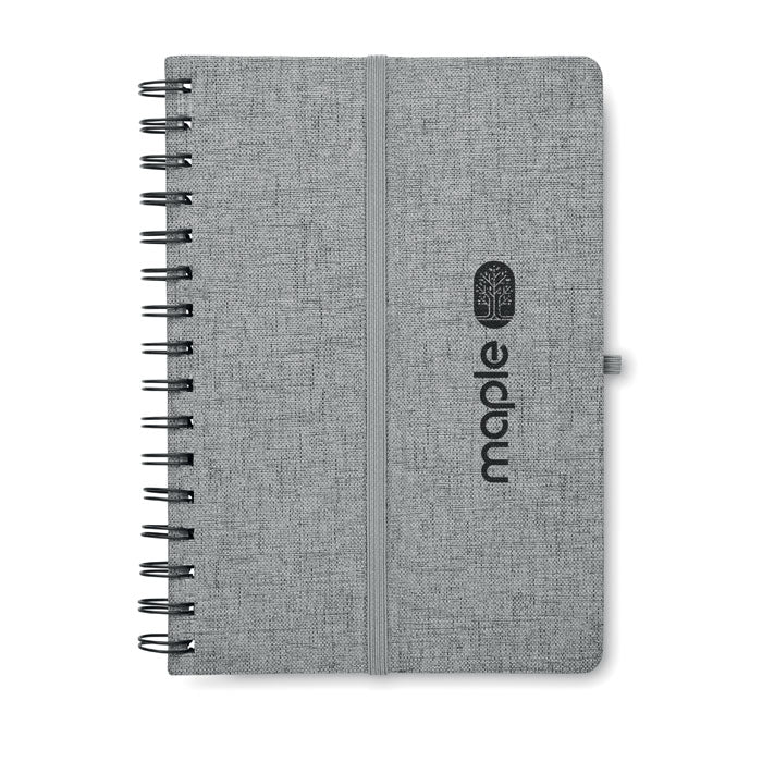 A5 notebook with phone holder