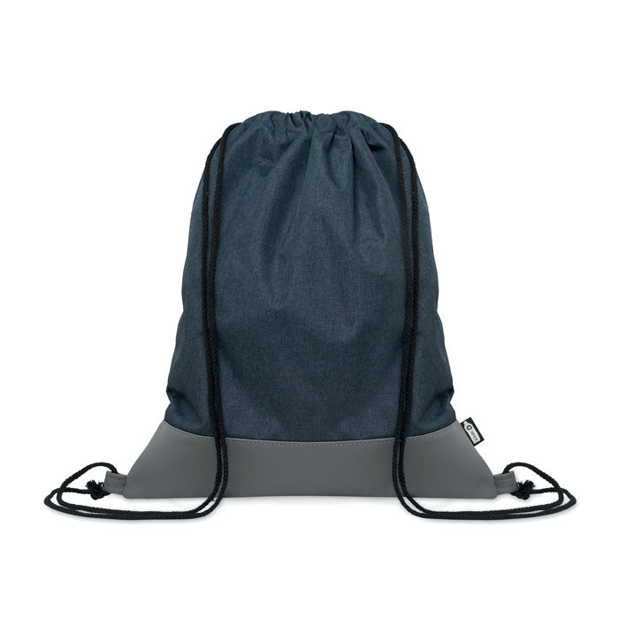 RPET PU drawstring bag 2 tone