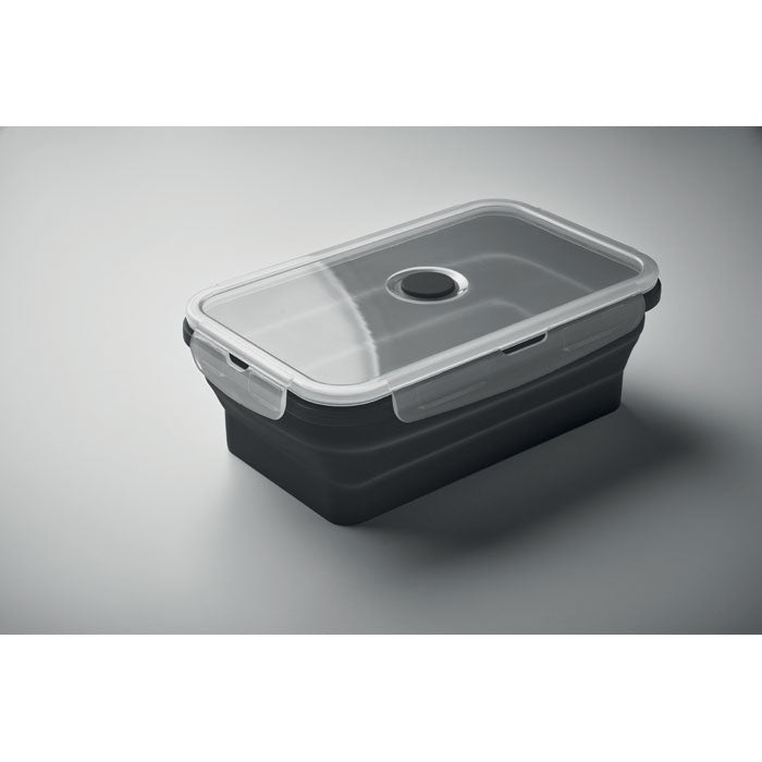 Collapsible silicone lunch box