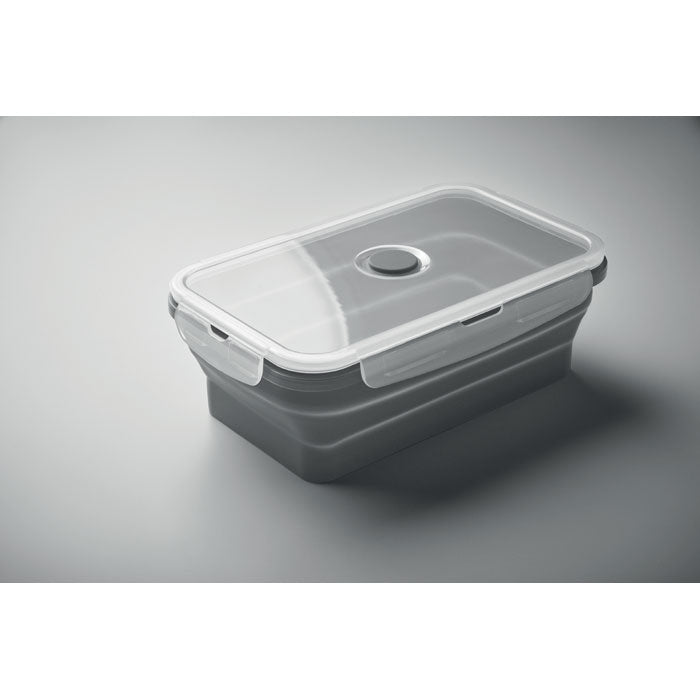 Collapsible silicone lunch box