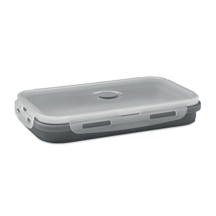 Collapsible silicone lunch box