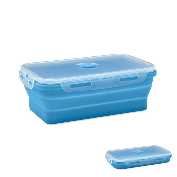 Collapsible silicone lunch box