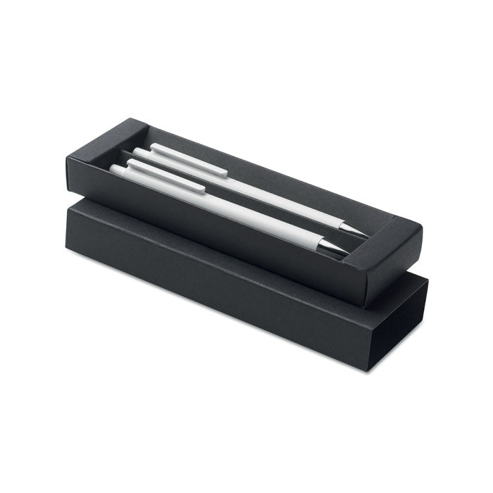 Recycled aluminium pen set