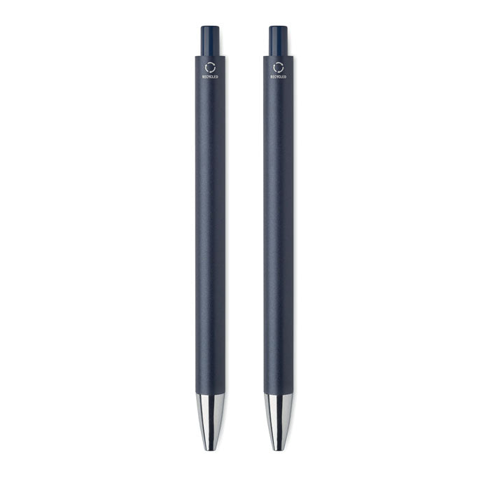 Recycled aluminium pen set