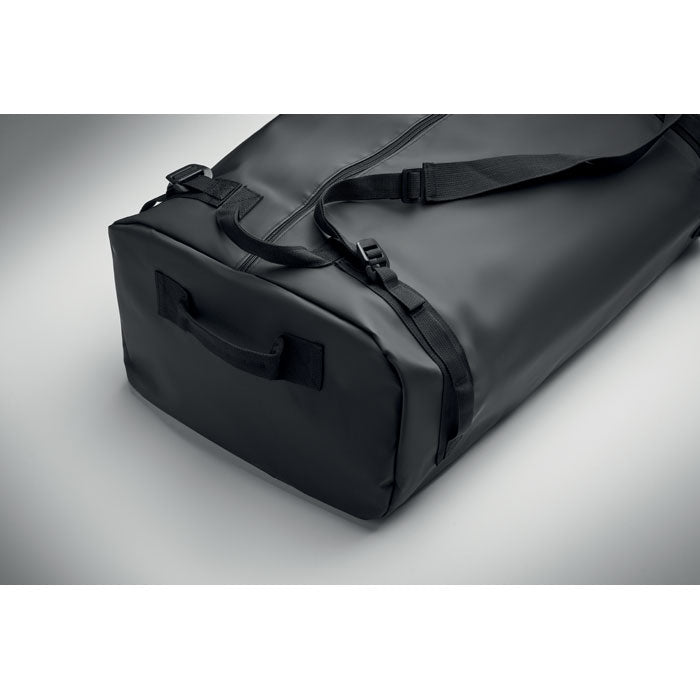 Travel tarpaulin duffle bag