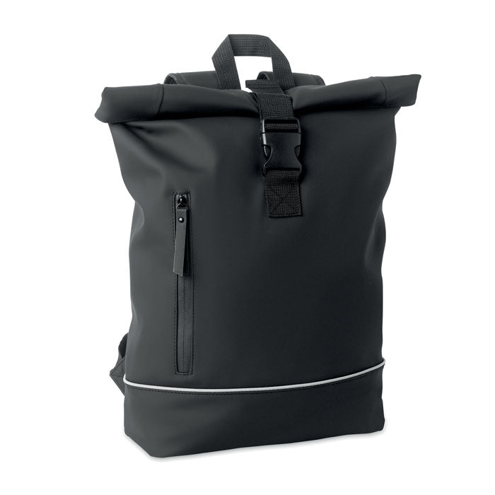 Laptop 15" roll top PU backpack