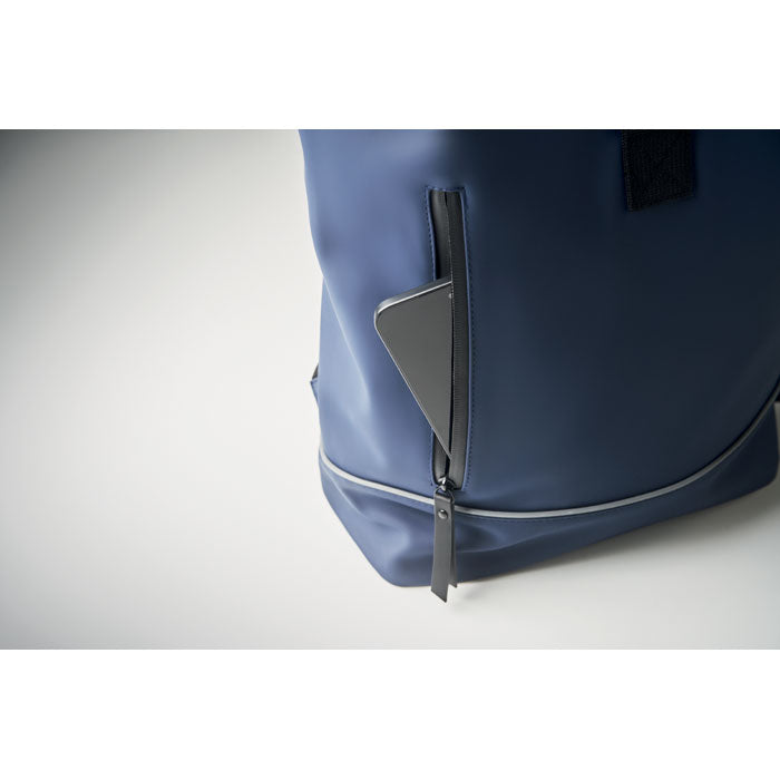 Laptop 15" roll top PU backpack