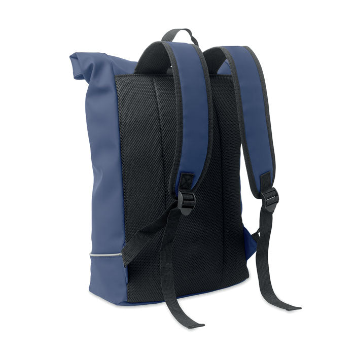 Laptop 15" roll top PU backpack