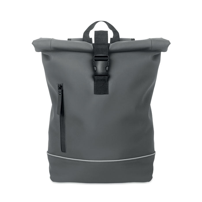 Laptop 15" roll top PU backpack