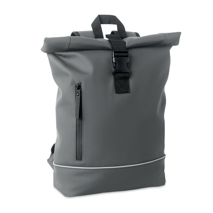 Laptop 15" roll top PU backpack