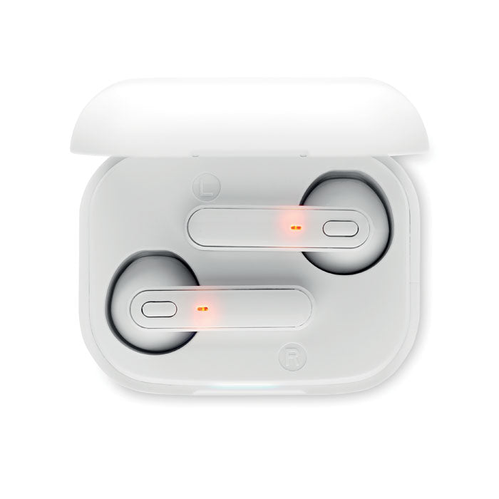 TWS earbuds with charging base