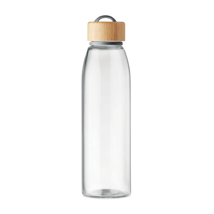 Glass Water Bottle with Handle Lid