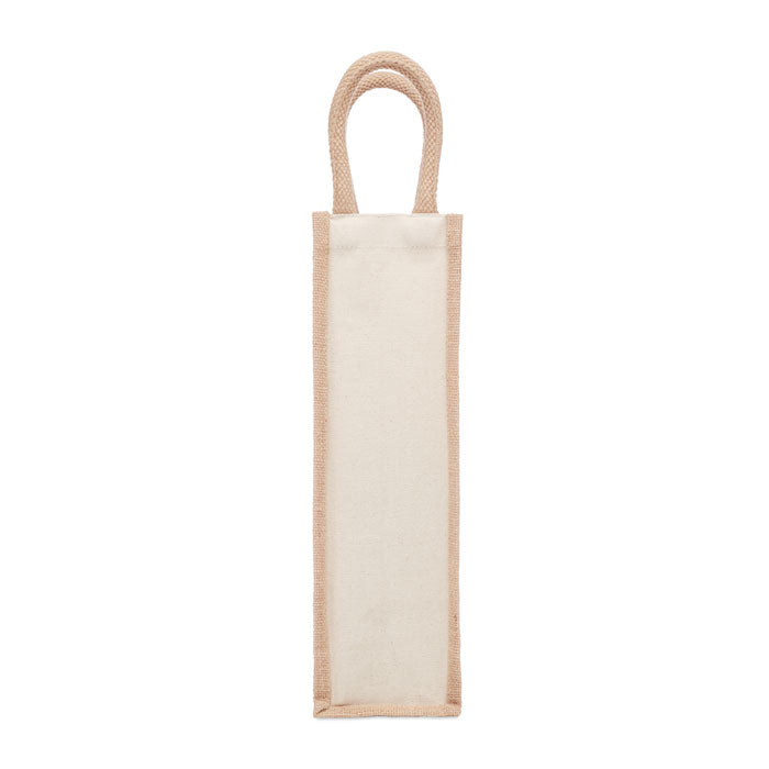 Jute wine bag for one bottle