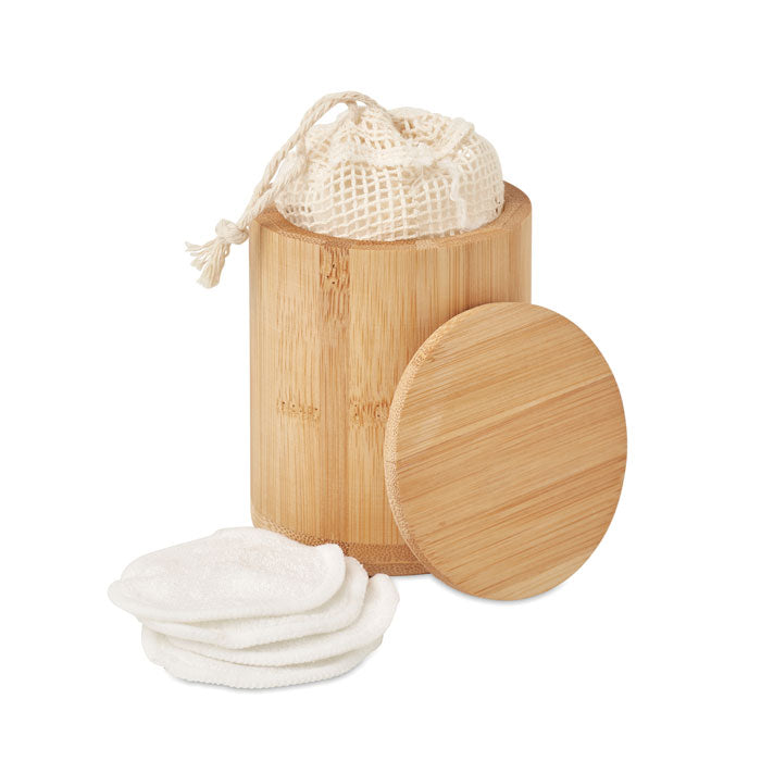 Bamboo fibre cleansing pad set