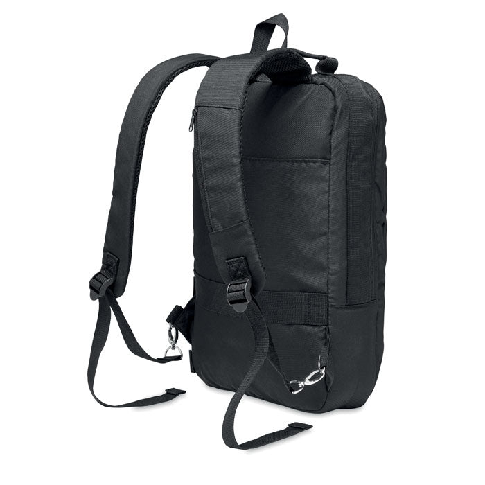 Laptop backpack in 300D RPET