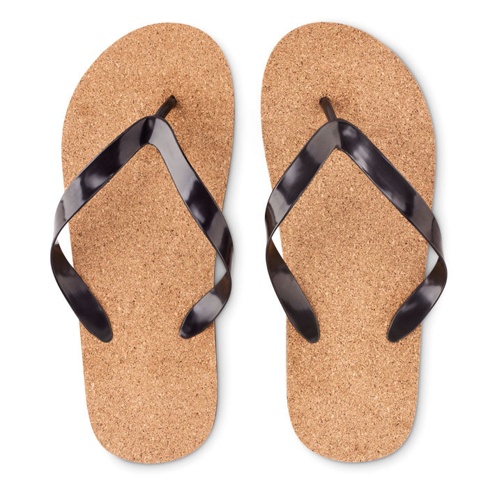 Cork beach slippers L