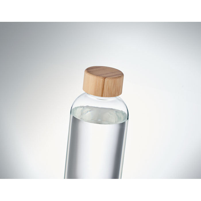 Glass bottle 650ml bamboo lid