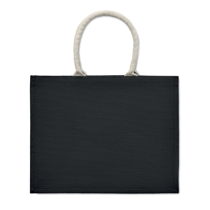 Jute bag with cotton handle