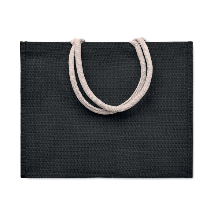 Jute bag with cotton handle