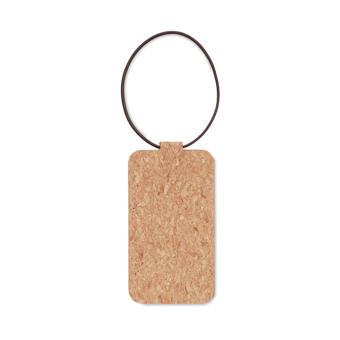 Cork luggage tag