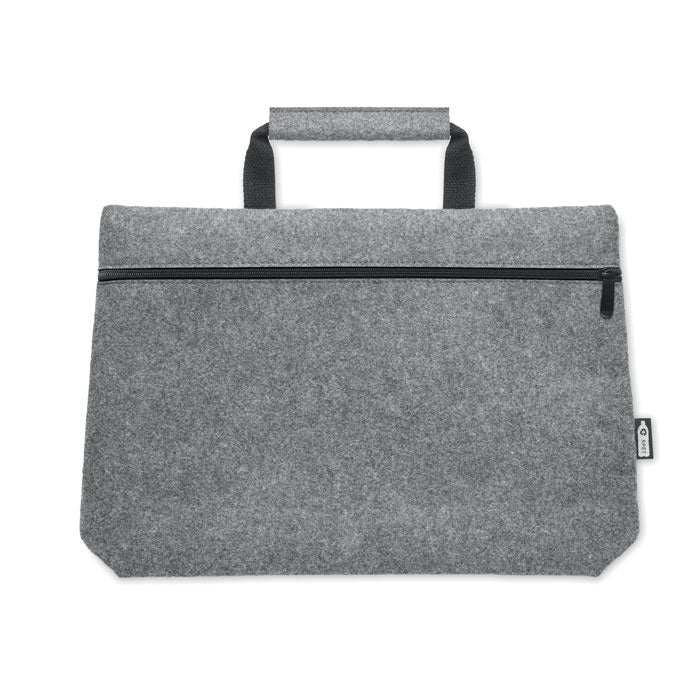 RPET felt zippered laptop bag