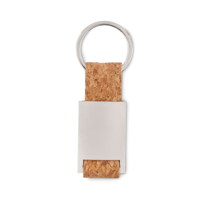 Key ring with cork webbing