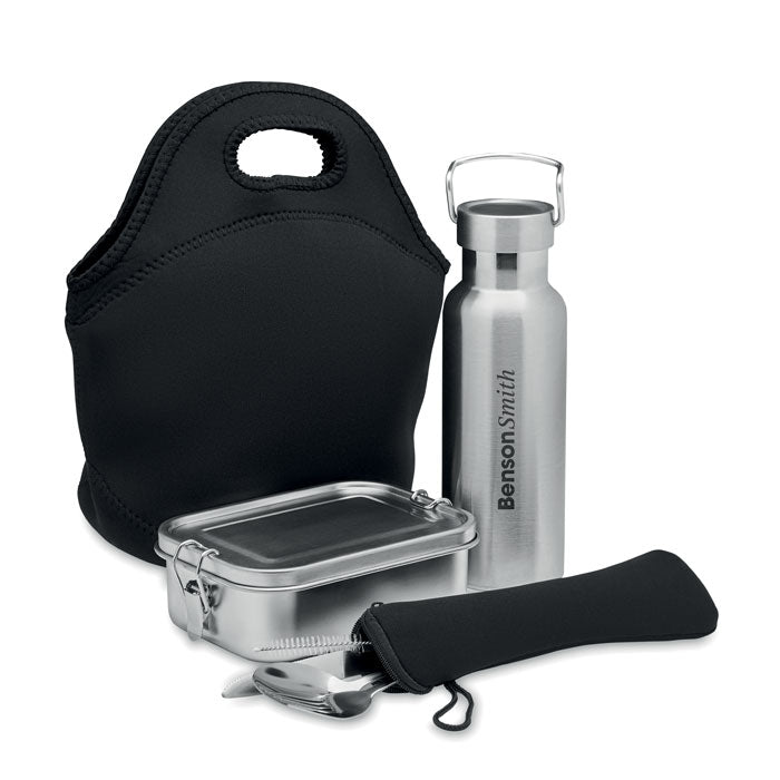 Stainless Steel Lunch Set in Bag