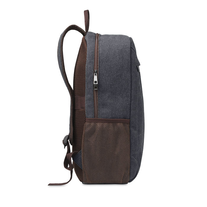 Laptop backpack in canvas