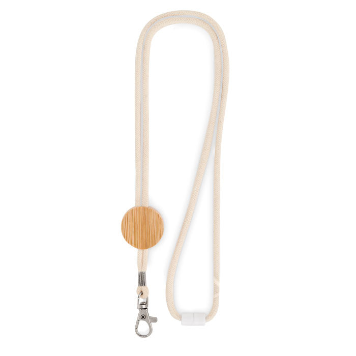 Cotton Lanyard with metal hook