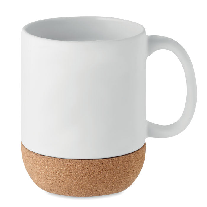 Matt ceramic cork mug 300 ml