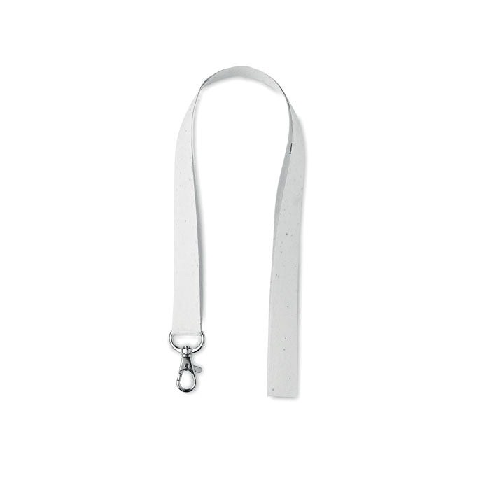 Seed paper lanyard w/hook