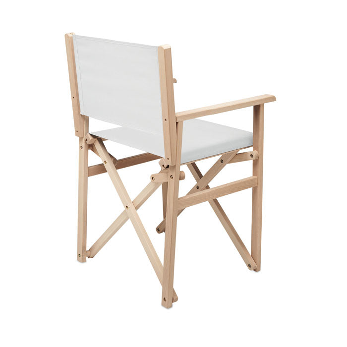 Foldable wooden beach chair