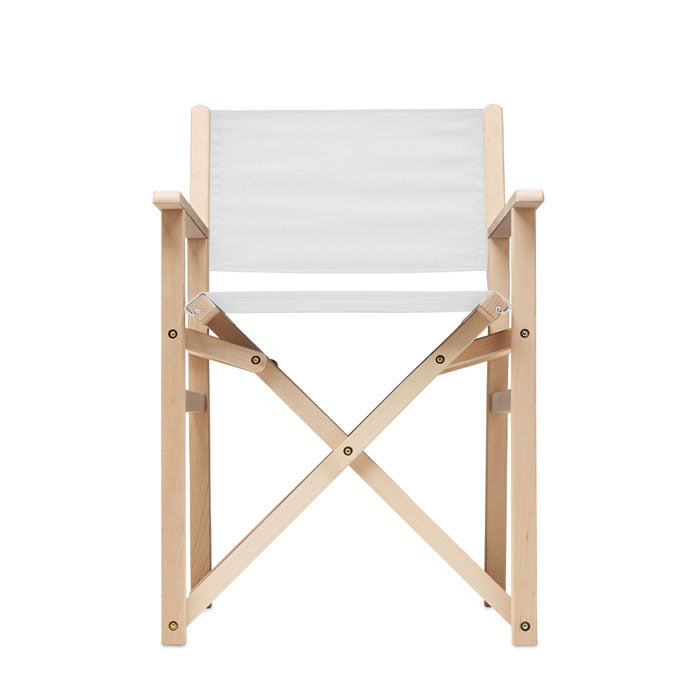 Foldable wooden beach chair