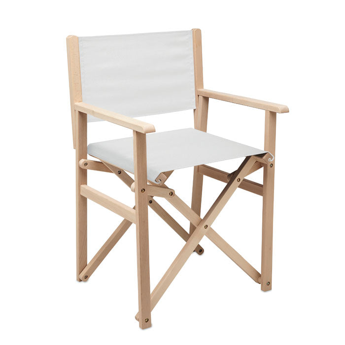 Foldable wooden beach chair