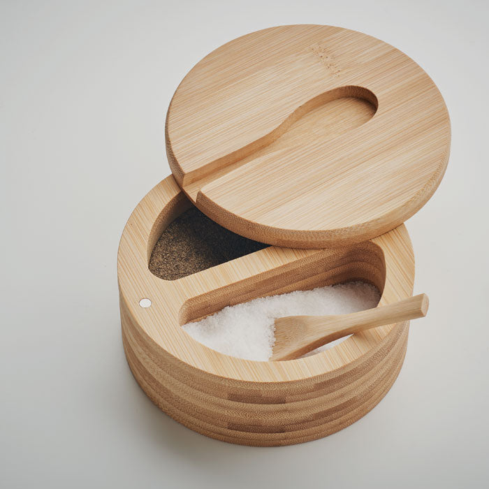 Salt and Pepper Box in Bamboo