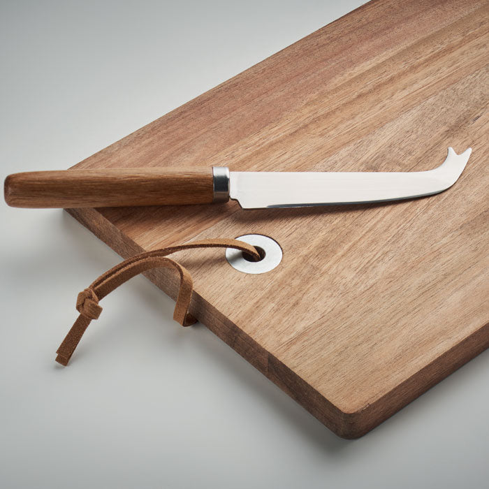 Acacia wood cheese board set