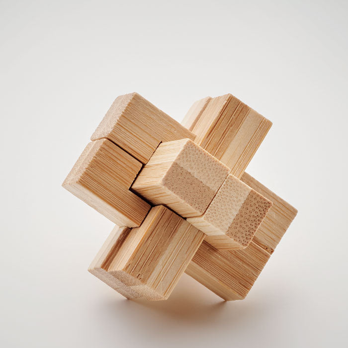 Bamboo brain teaser puzzle