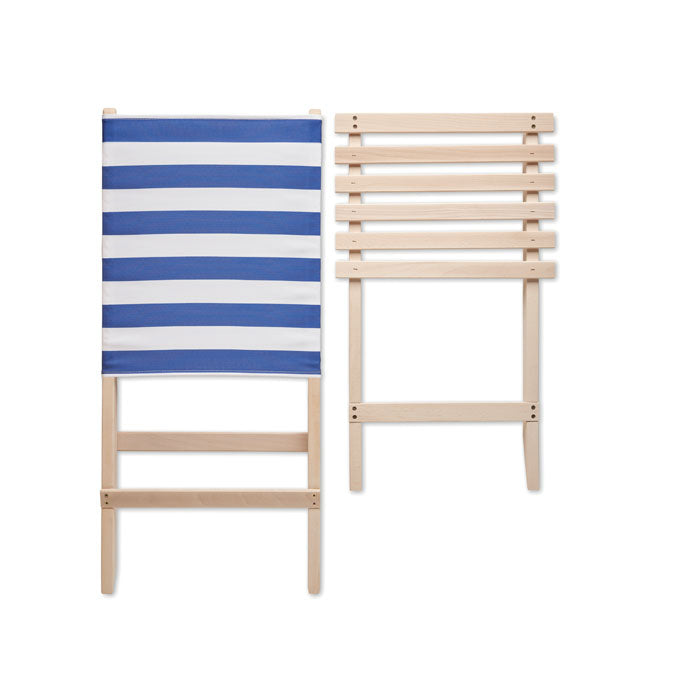 Foldable wooden beach chair