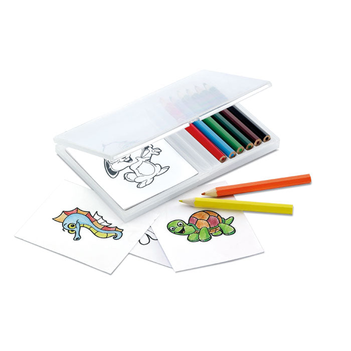 Wooden pencil colouring set