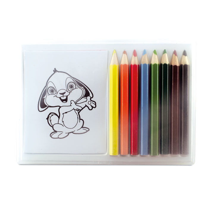 Wooden pencil colouring set