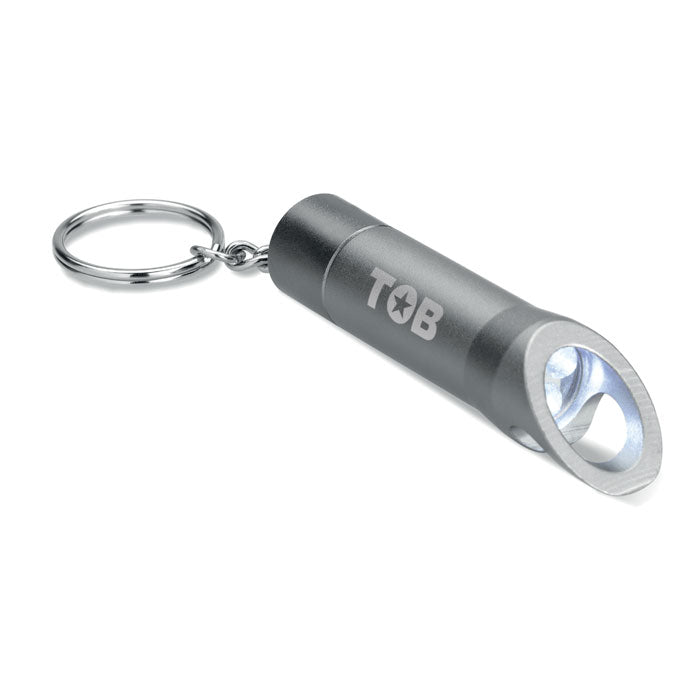 Metal torch key ring