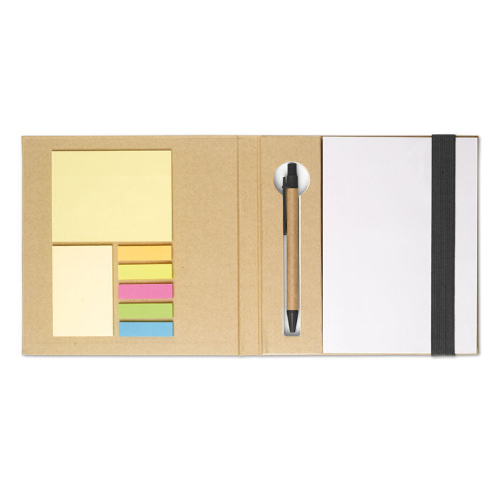 Notebook with memo set and pen