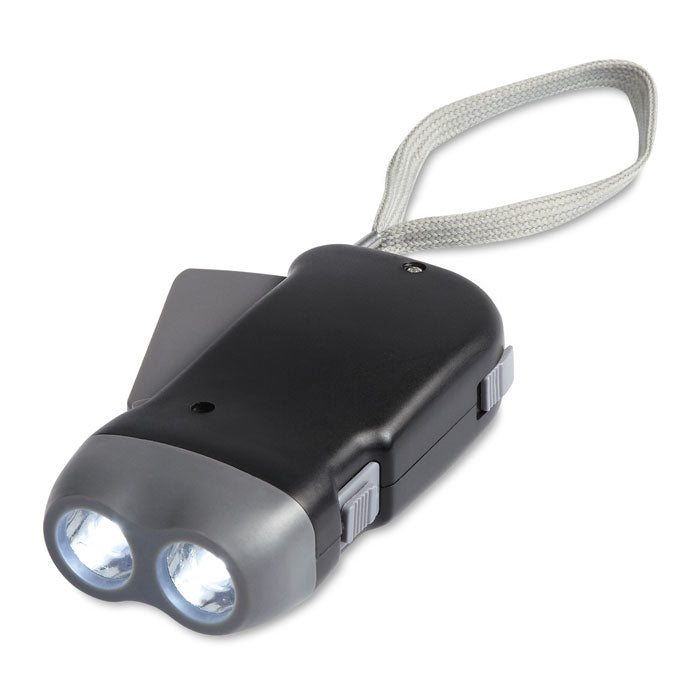 2 LED dynamo torch