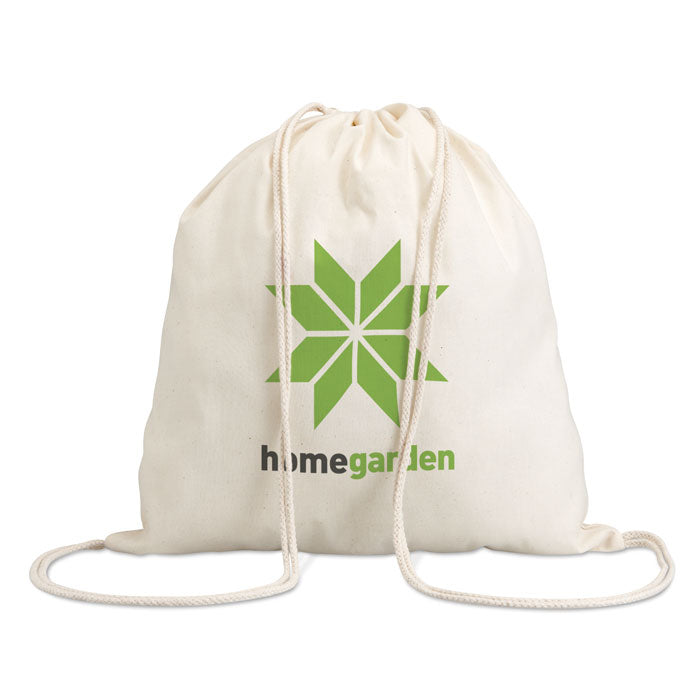 100gr/m² cotton drawstring bag