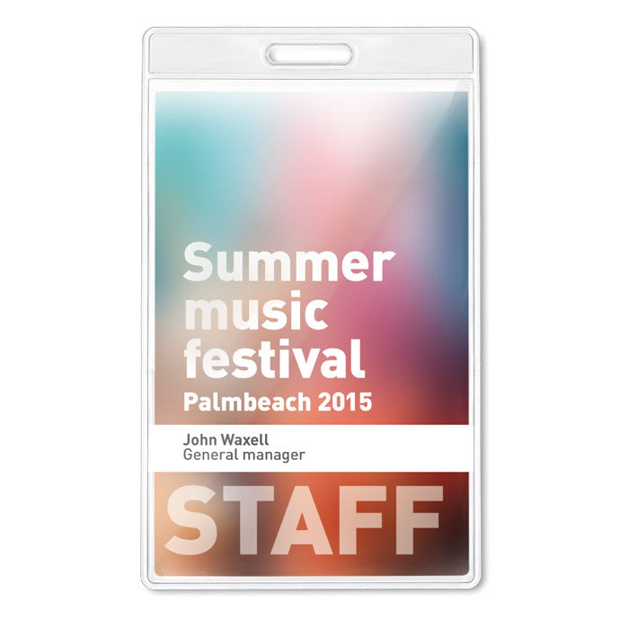 Transparent Badge Holder